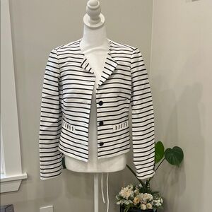 ♥️♥️⏰No Striped Women's Jacket - Black and White